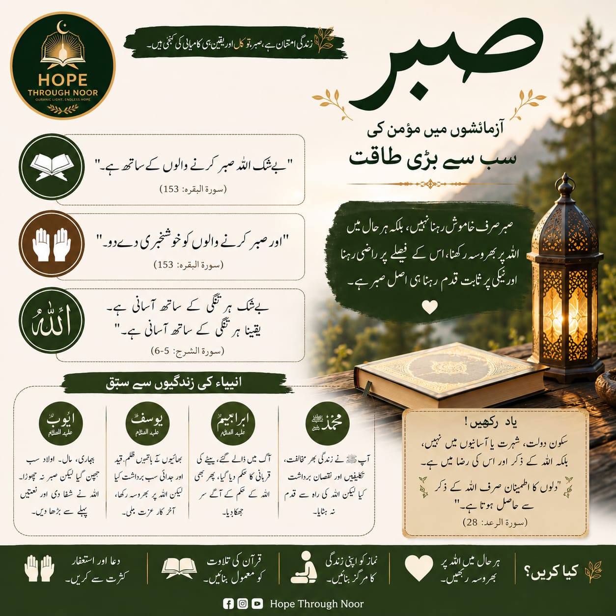 صبر — Patience — Hope Through Noor